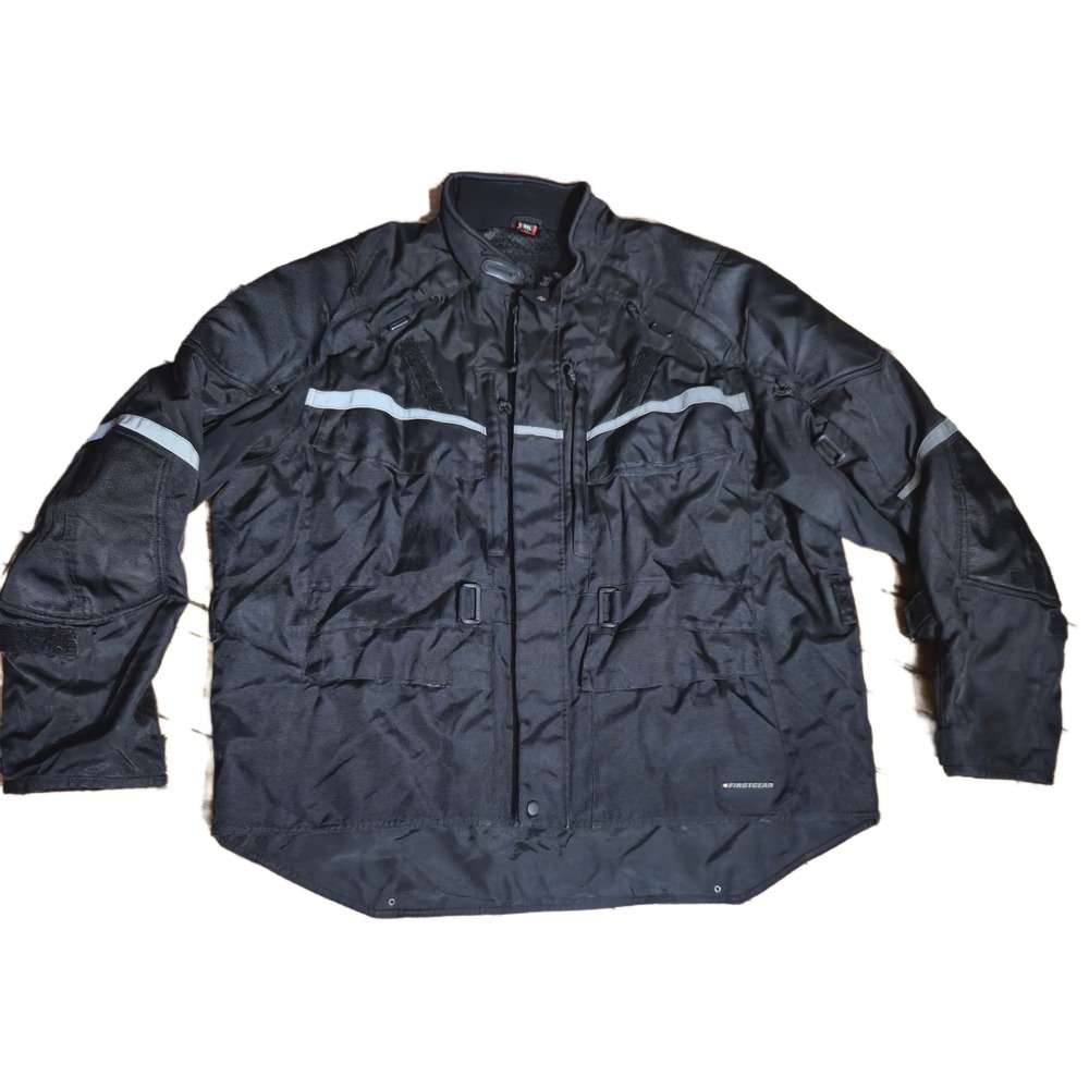 Motorcycle Jacket Men 3XL FirstGear Jaunt T2 Textile Hypertex Safety Padded flaw